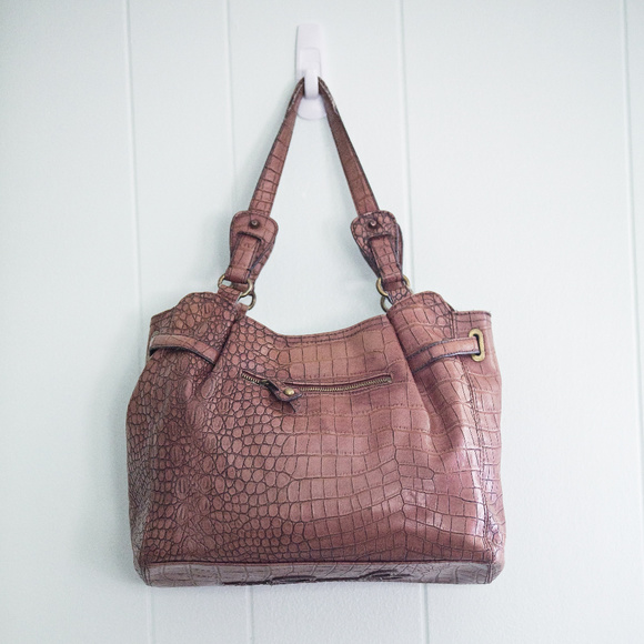 Jessica Simpson Brown Satchel Purse - Picture 1 of 5